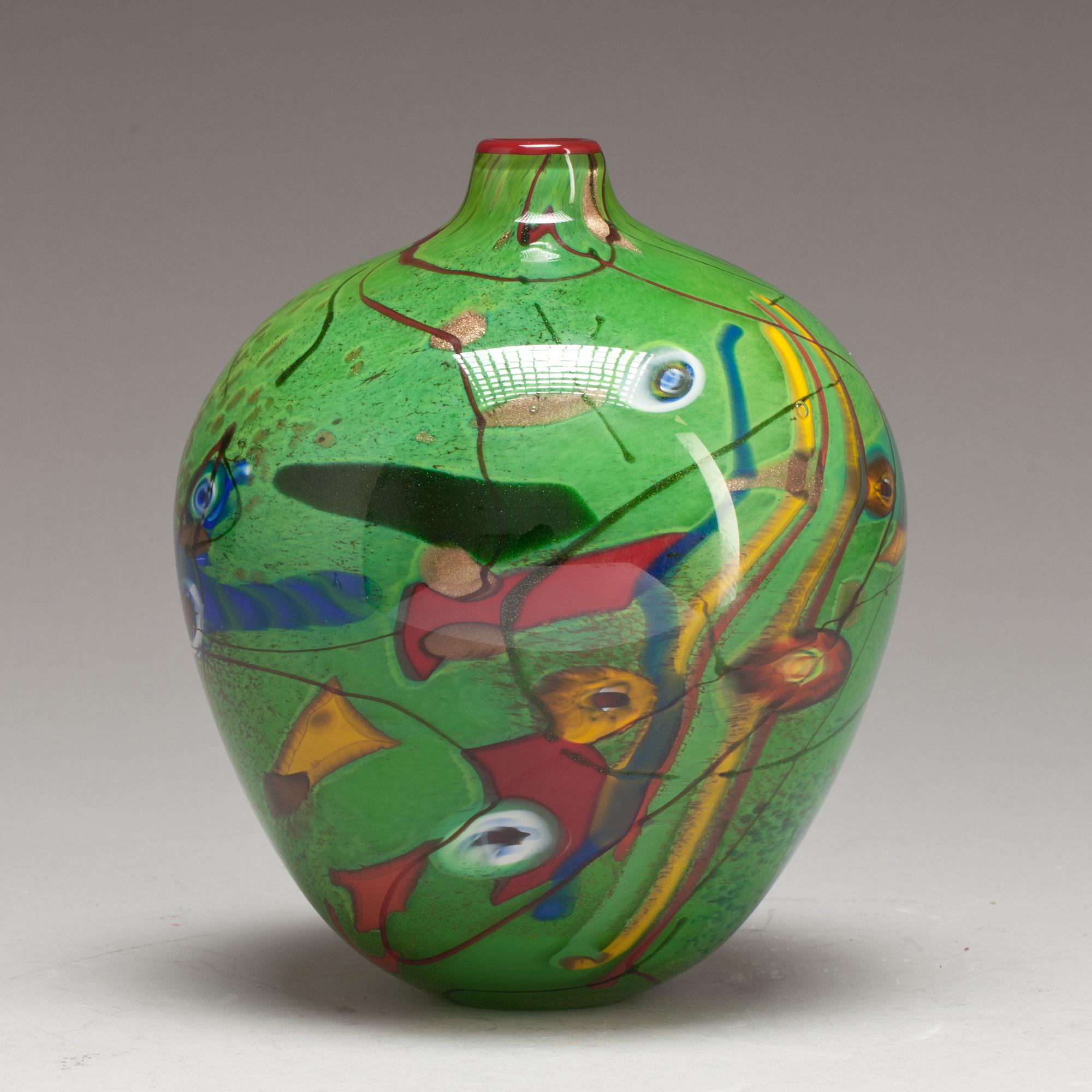 VAS, glas, Jan-Erik Ritzman, Transjö, signerad.