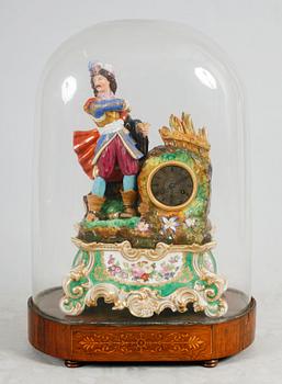 BORDSPENDYL, porslin, troligen Sevresporslin, 1800-tal.