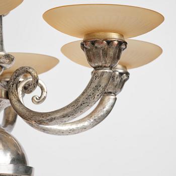 Per Torndahl, a Swedish Grace ceiling lamp, Atelier Torndahl, 1920s.