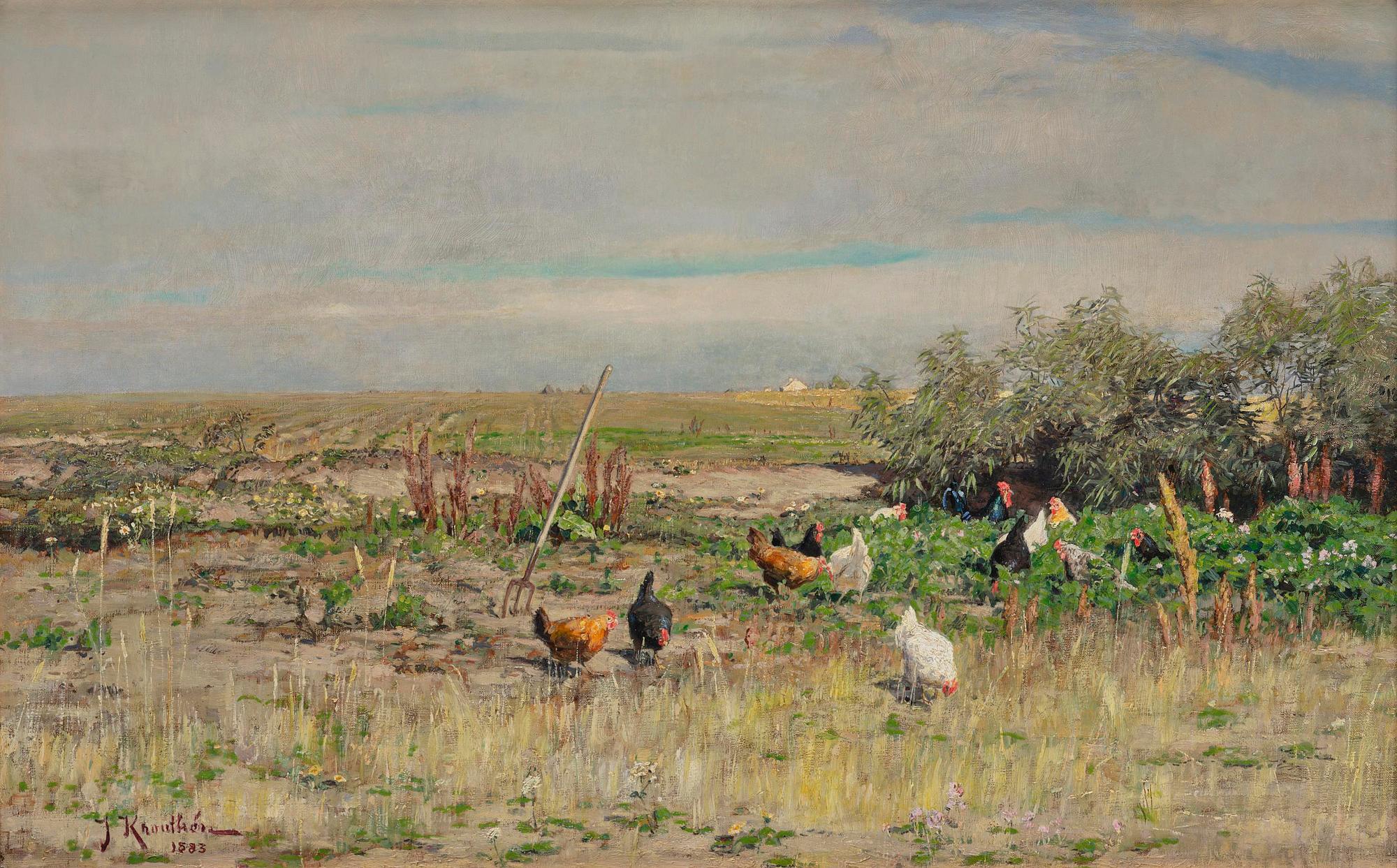 Johan Krouthén, "Höns i trädgårdslandet".