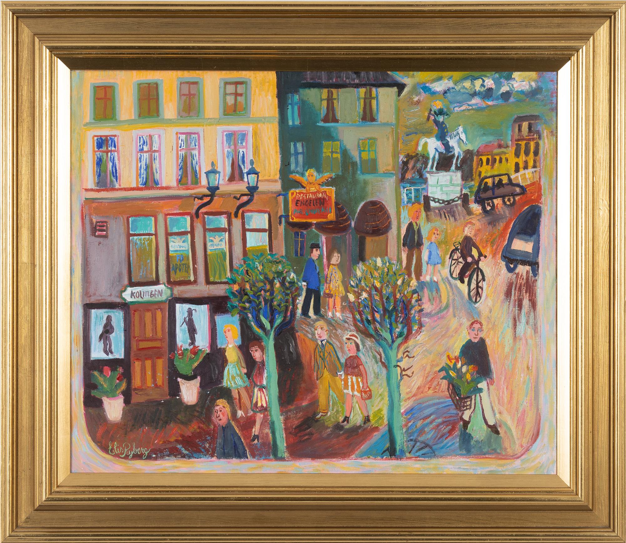 Elis Ryberg, olja på duk, signerad Elis Ryberg.