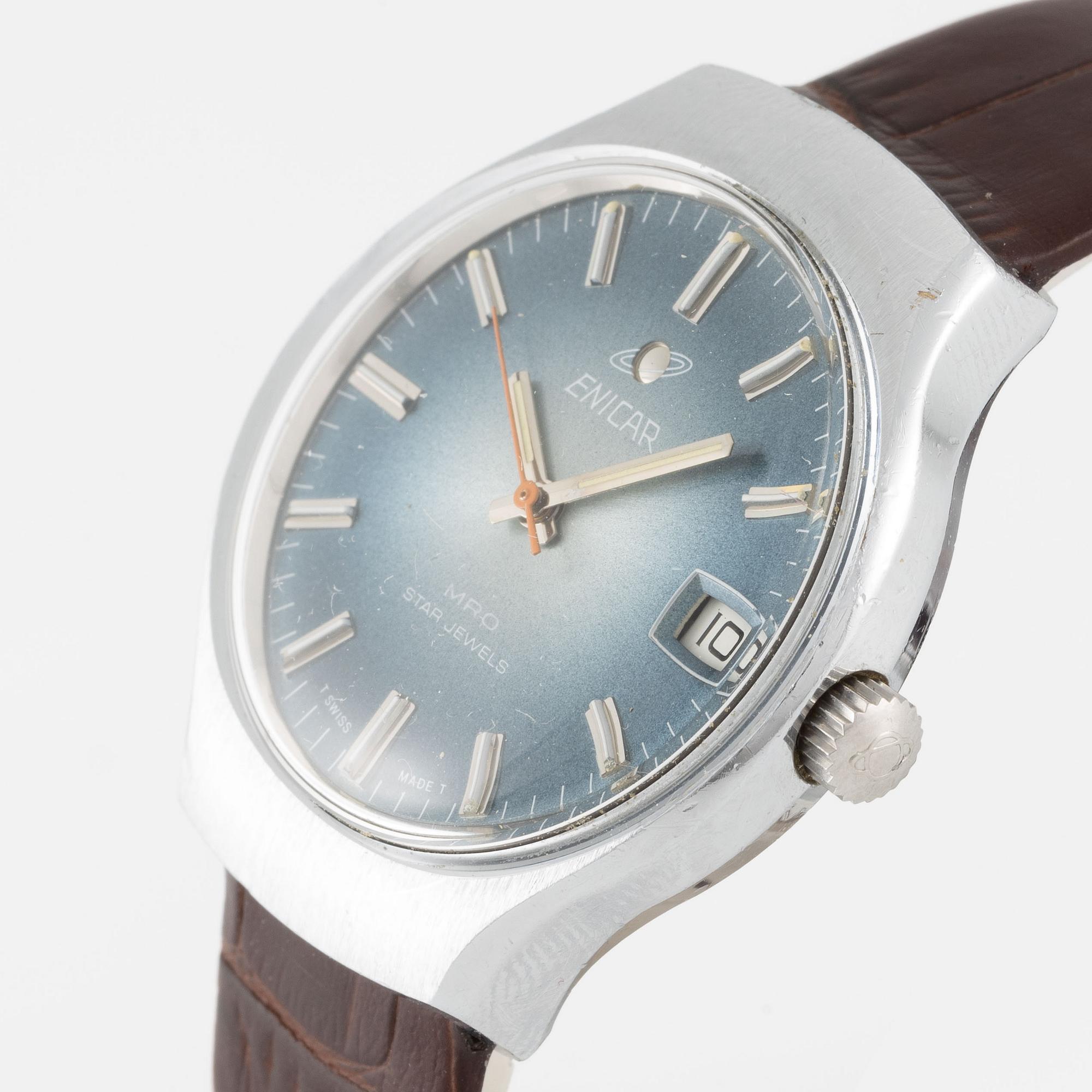 Enicar, MRO Star Jewels, armbandsur, 37,5 mm.