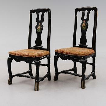 STOLAR, 2 st, senbarock, 1700-tal.