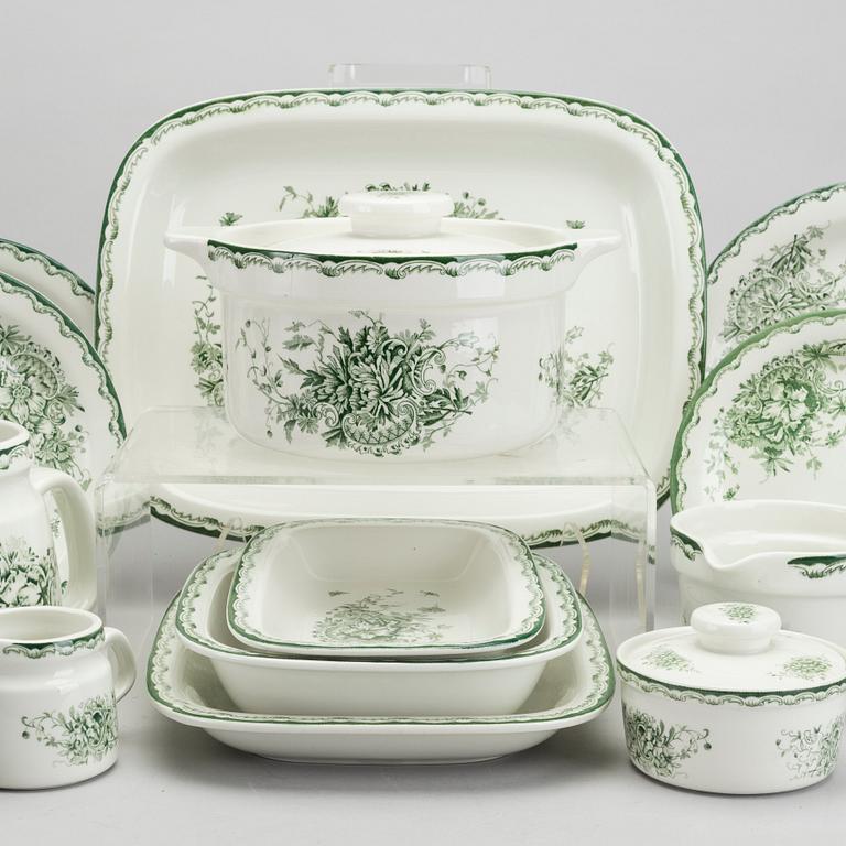SERVIS "Grön Anna" 62 dlr porslin Rörstrand 1900-talets senare del.
