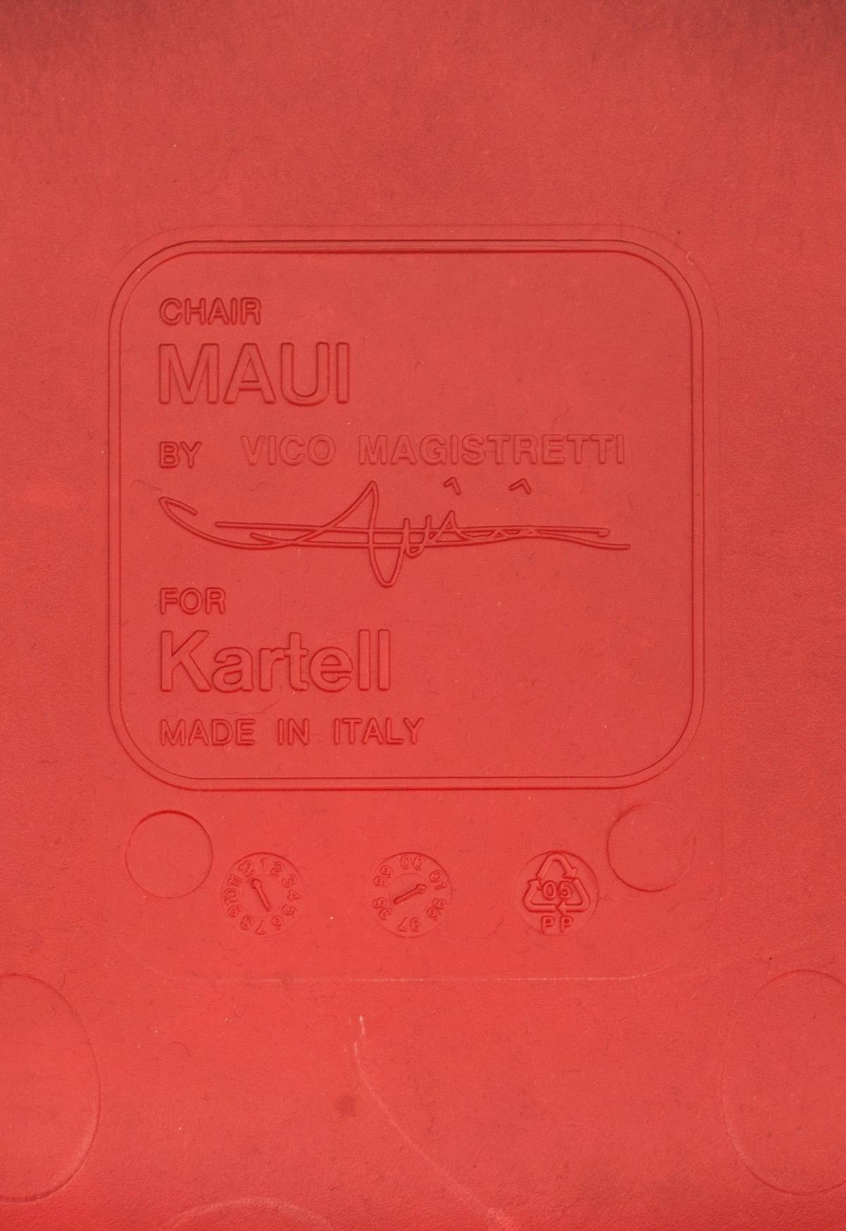 STOLAR, 2+2+2 st, "Maui", Vico Magistretti för Kartell.