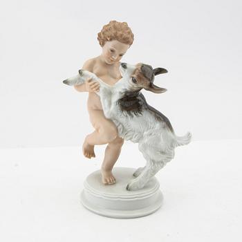 MH Fritz/ G Oppel figurines 5 pcs Rosenthal Germany mid-20th century porcelain.