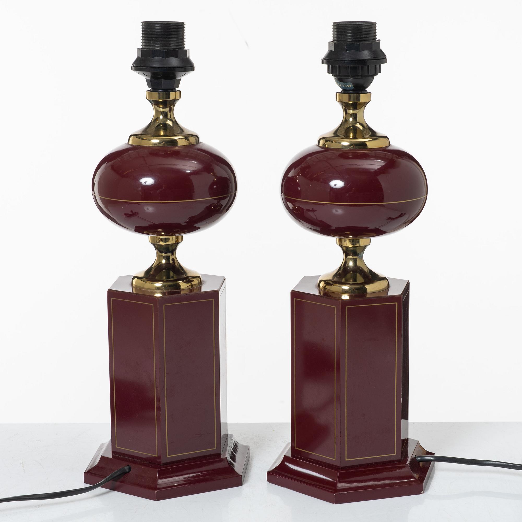 Table lamps, a pair, Jarsy, France, contemporary.