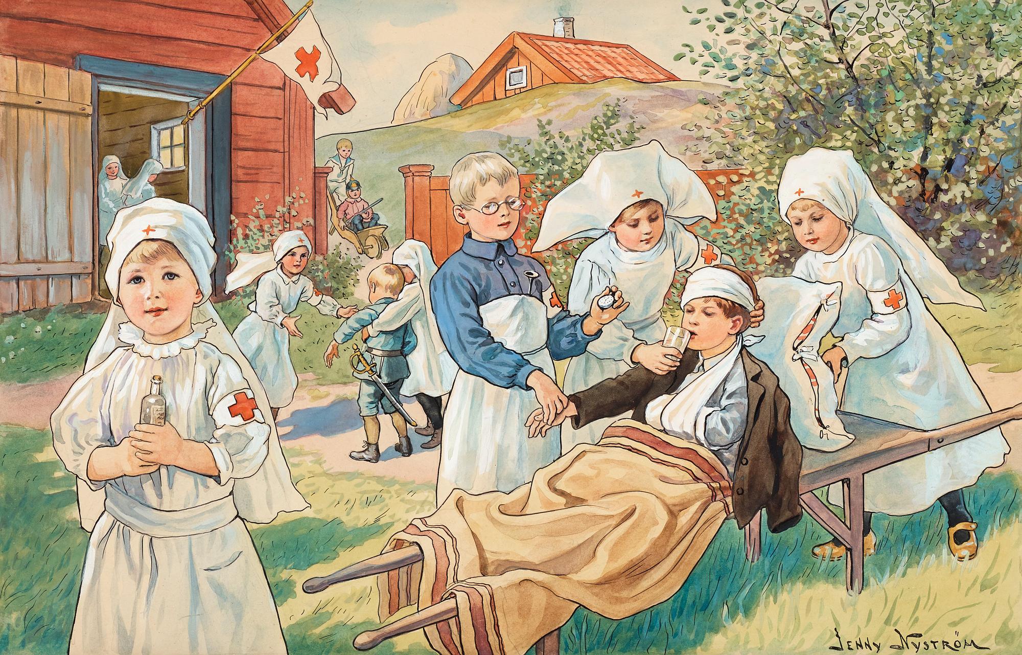 Jenny Nyström, "Röda korset".