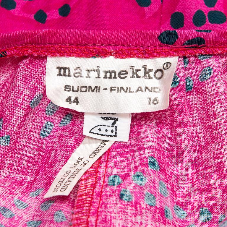 Marimekko, "Rakkauskirje" klänning, mönster "Tarha", av Annika Rimala, 1963.