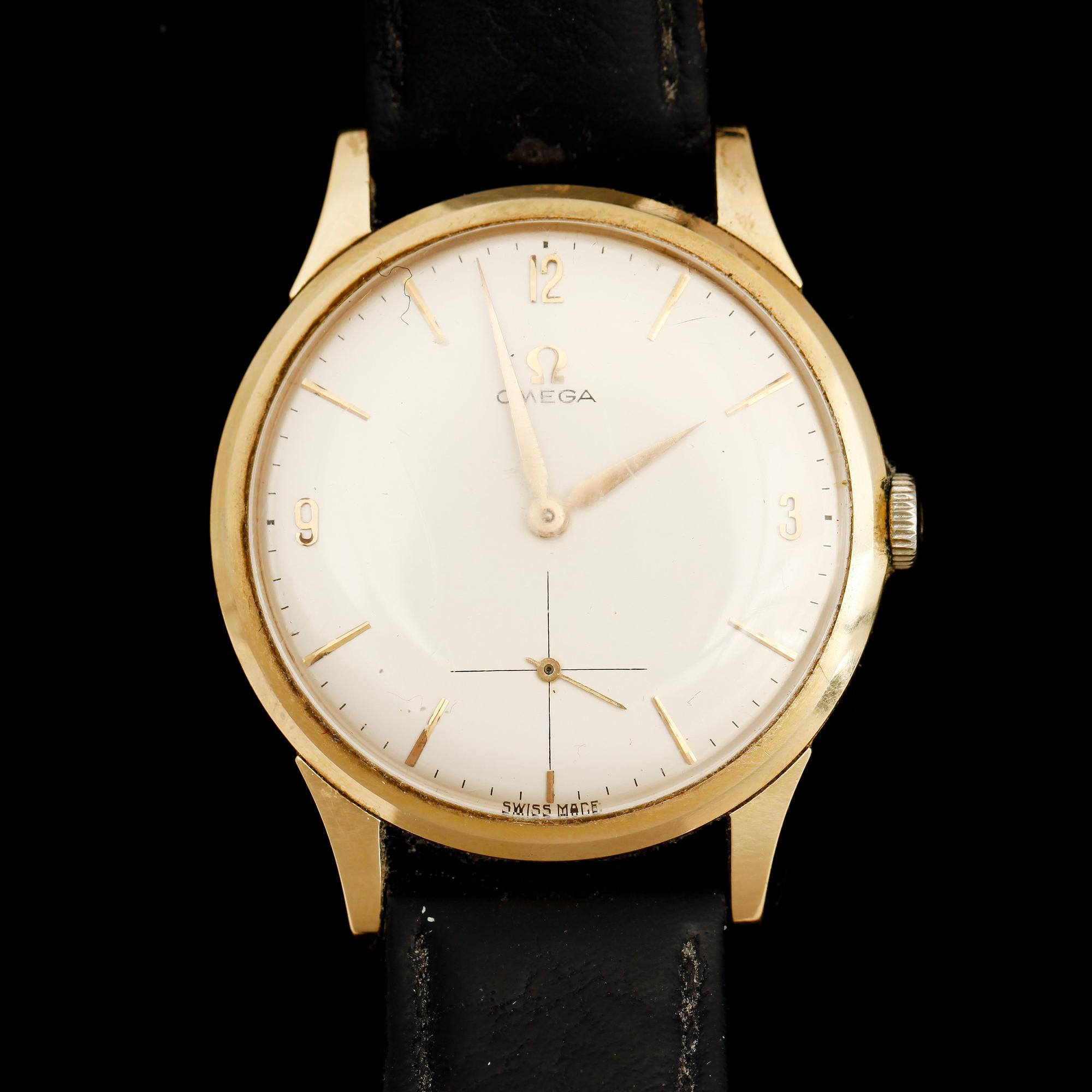 HERRARMBANDSUR, 18 k, Omega, 1960-tal.