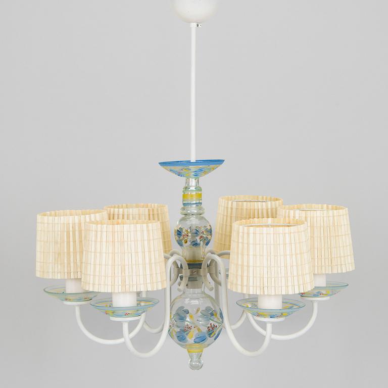 Paavo Tynell, takkrona, modell 1752, för Taito och Köklax Glasbruk, 1940-tal.