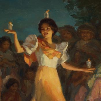 Fernando Cueto Amorsolo, Pandanggo sa Ilaw (Fandango med ljus).