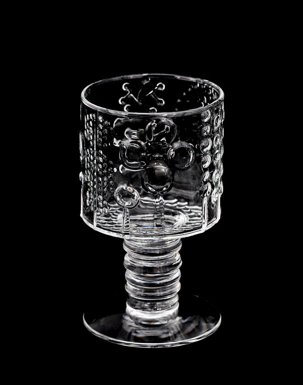 GLASSERVISDELAR, 19 st, "Flora", Oiva Toikka, Arabia.