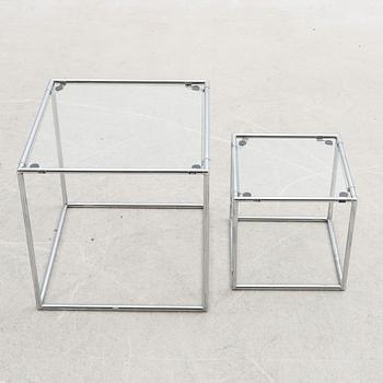 Poul Cadovius, Side table/set of tables 2 pcs "Abstracta" Denmark late 20th century.