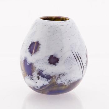 ELLA VARVIO, A glass vase/ sculpture, signed Ella Varvio 2018.