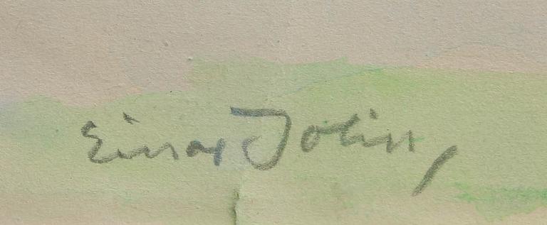 EINAR JOLIN, akvarell, sign.