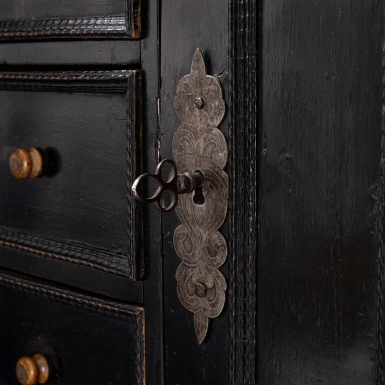 A Baroque cabinet, 18th Century.