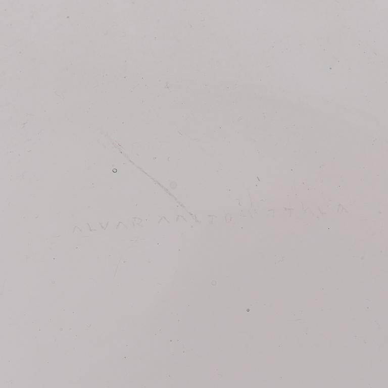 ALVAR AALTO, GLASS SCULPTURE, 4 PIECES. The Aalto Flower. Signed Alvar Aalto. Iittala 1950/60s.