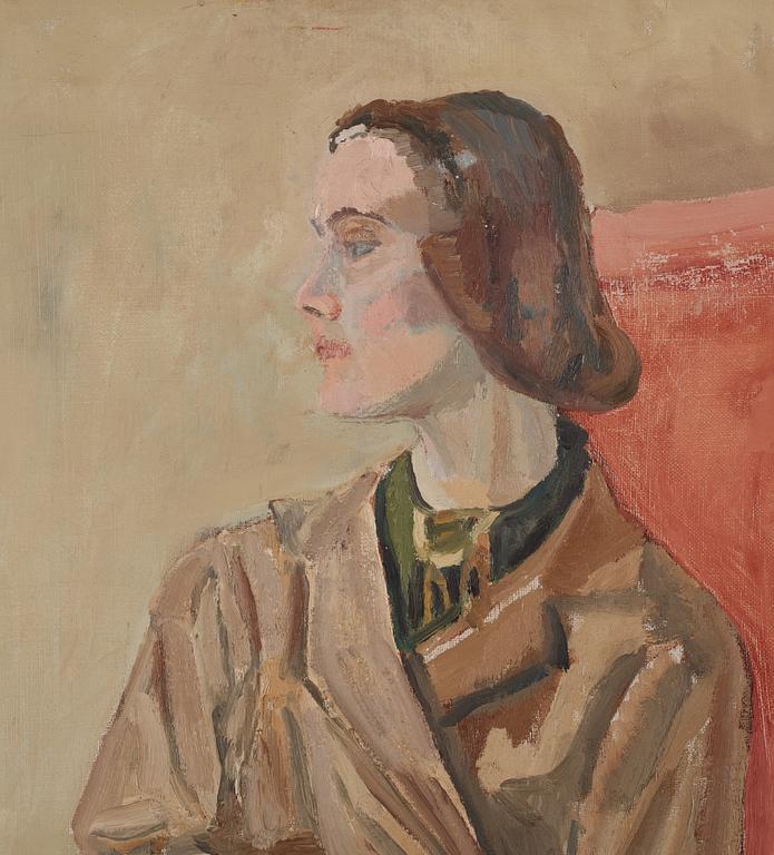 Åke Hellman, portrait of a woman.