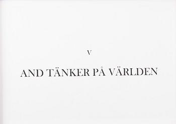 Ernst Billgren, "Mapp "Vid vägens slut" med 5 färglitografier och en akvarell.