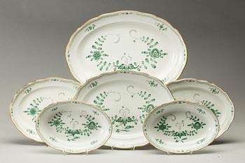 MATSERVIS, porslin, 58 delar, Meissen. 1900-tal.