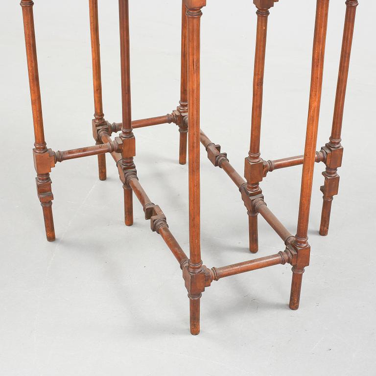 Folding table, late 19th century.