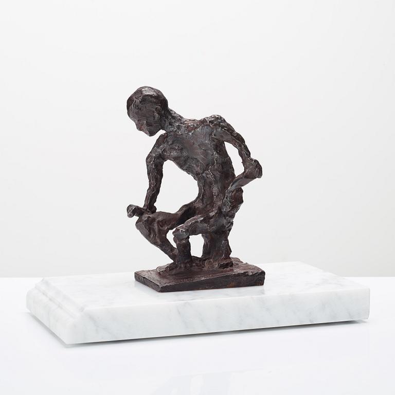 Asmund Arle, skulptur, signerad Asmund Arle samt gjutarmärkt H. Bergman Cire Perdue.