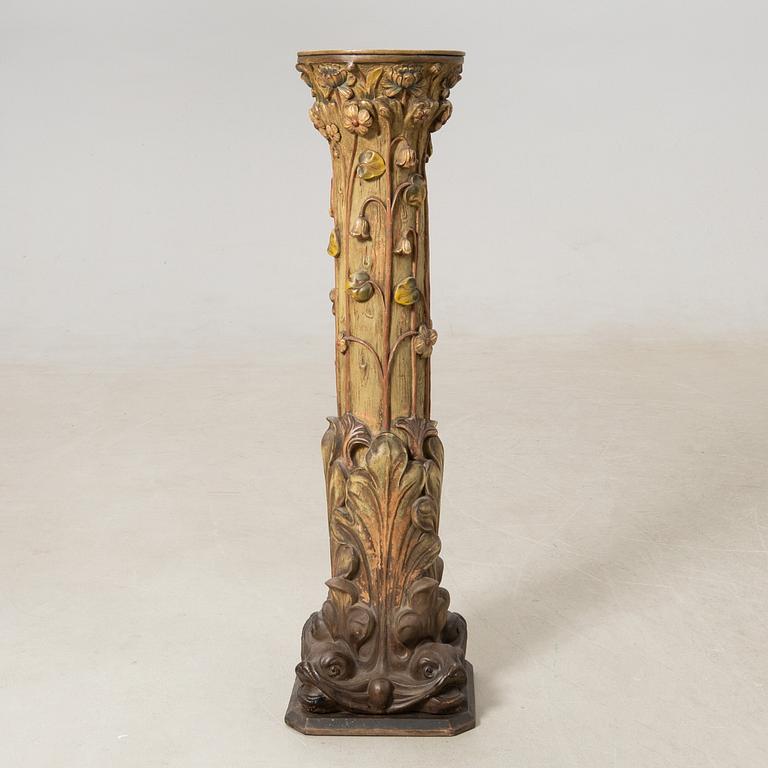 Pedestal, Art Nouveau early 20th century.