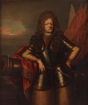 629. David Klöcker Ehrenstrahl Studio of, "Otto Wilhelm von Königsmarck" (1639-1688), half-length portrait.