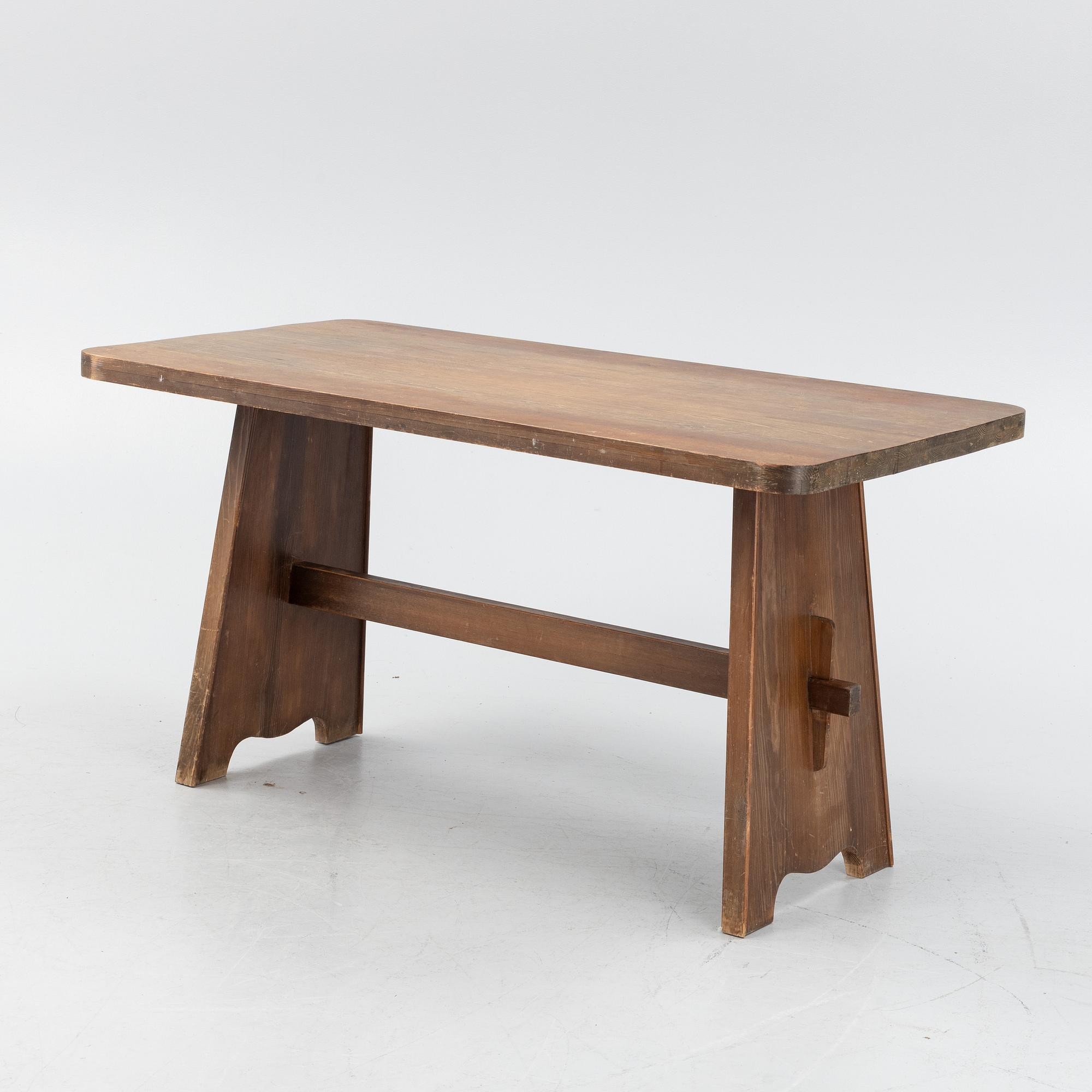 Göran Malmvall, a mid 20th century pine dining table.