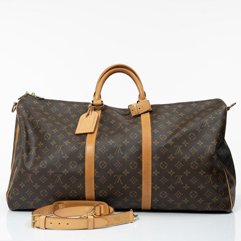 Louis Vuitton, weekend bag, "Keepall 60 Bandoulière".