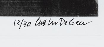 Carl Johan De Geer, fotografi, signerat 12/30.