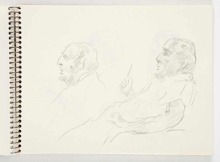 Lotte Laserstein, 4 skissböcker med blyertsteckningar.