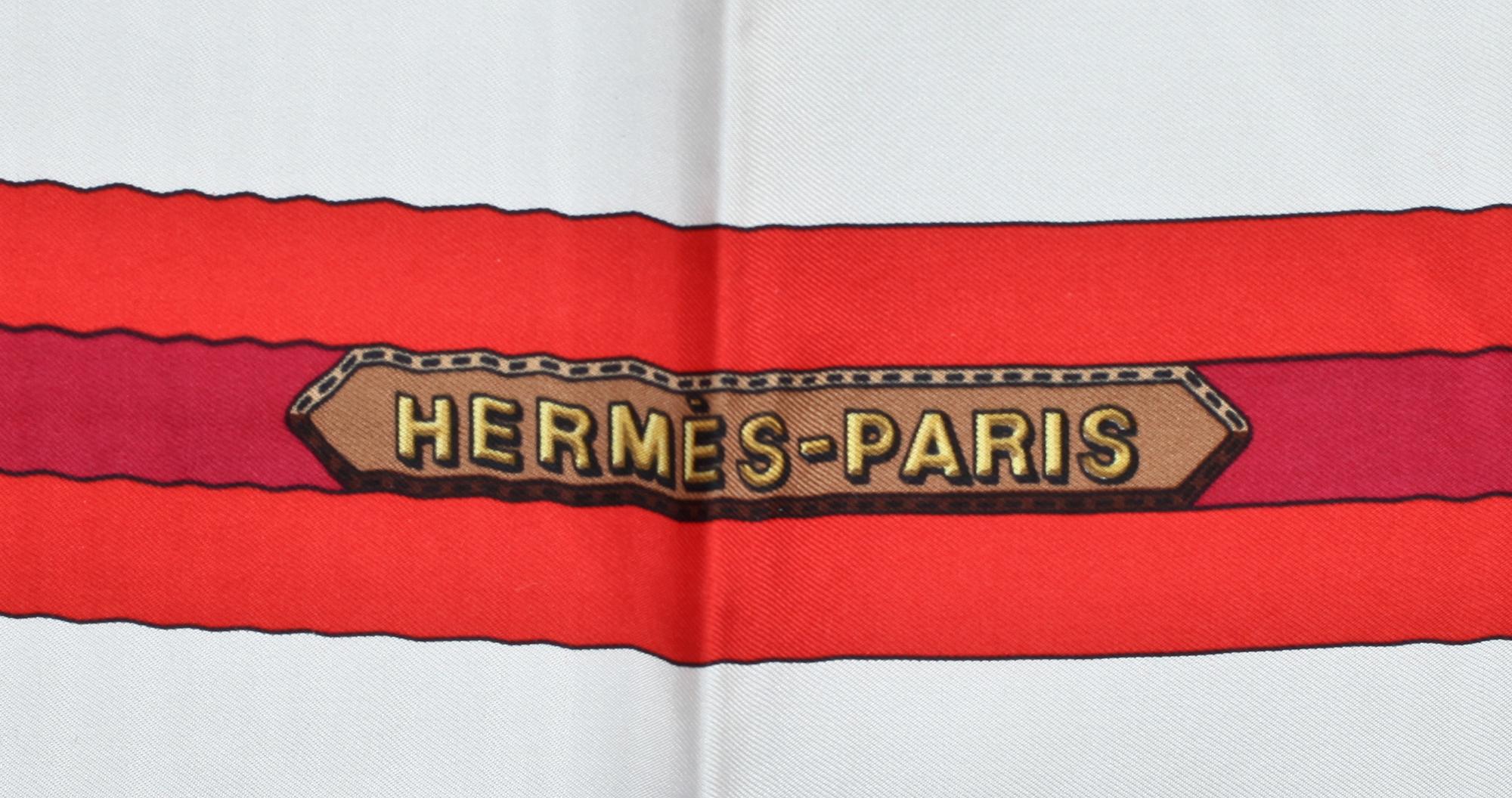 SCARF, siden, Hermés Paris. " Les Sangles".