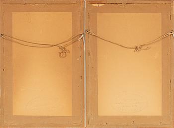 Two Japanses woodblock prints, Suzuki Harunobu, after, and Hosoda Eishi, after.