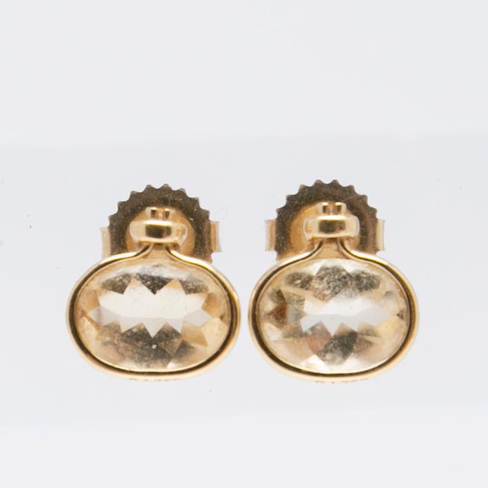 Vivianna Torun Bülow-Hübe, Earrings, a pair, "Savannah", 18K gold with citrines.