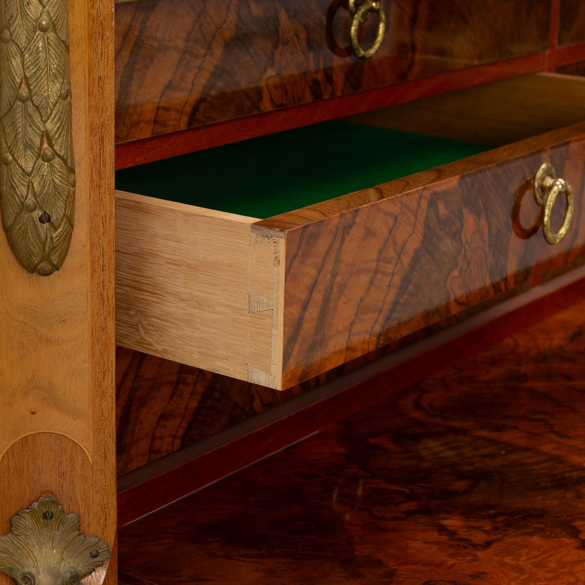 A Gustavian style chest of drawers, mid-20th Century.