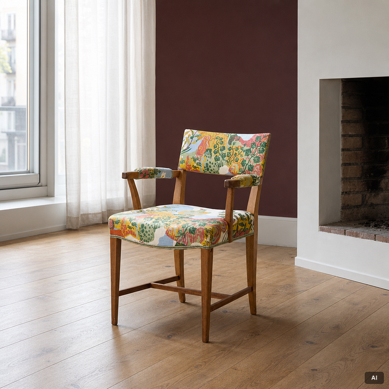 Josef Frank, a pair of model 695 armchairs, Svenskt Tenn.