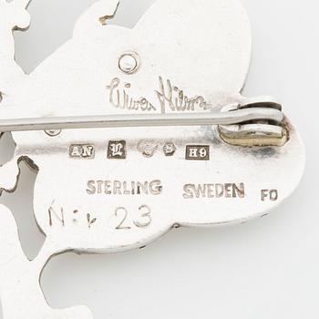 WIWEN NILSSON BROOCH  sterling silver, Lund 1958.