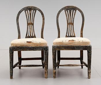 STOLAR, 1 par, gustavianska, 1700-talets andra hälft.