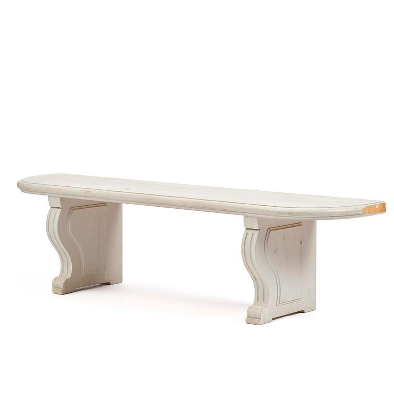 A Gustavian-style bench, 20th century.