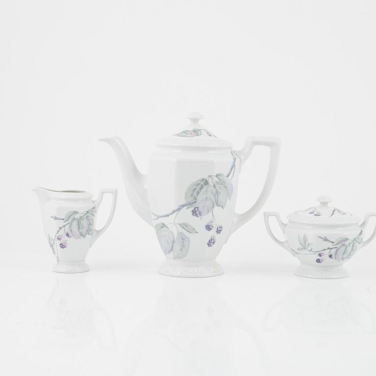 A 75-piece porcelain coffee and dinner service, 'Maria Blackberry", Rosenthal, Germany.