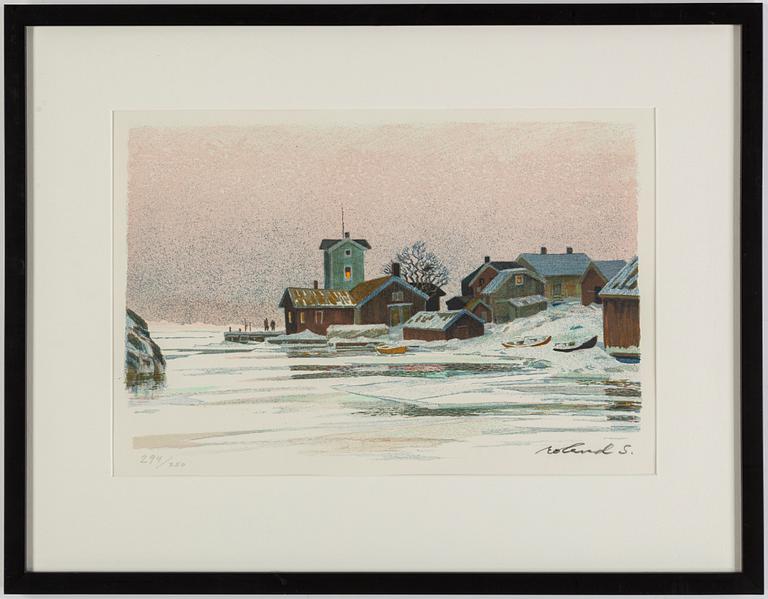 ROLAND SVENSSON, lithograph in colours, signed 294/350.