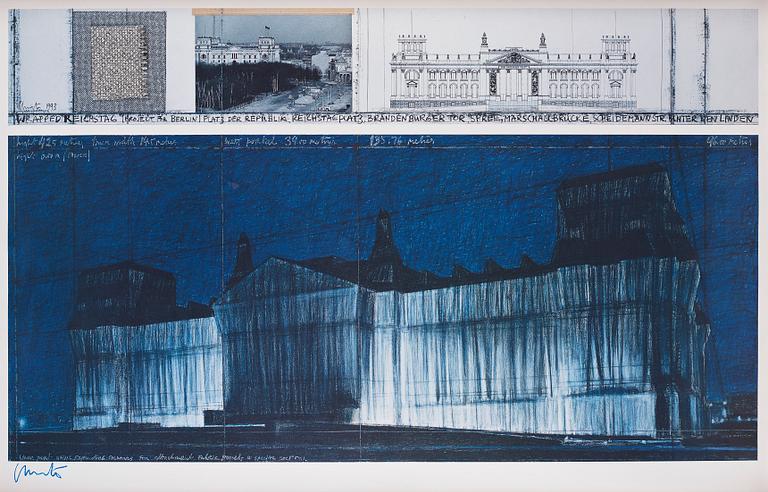 Christo & Jeanne-Claude, "Wrapped Reichstag (Project for Berlin)".