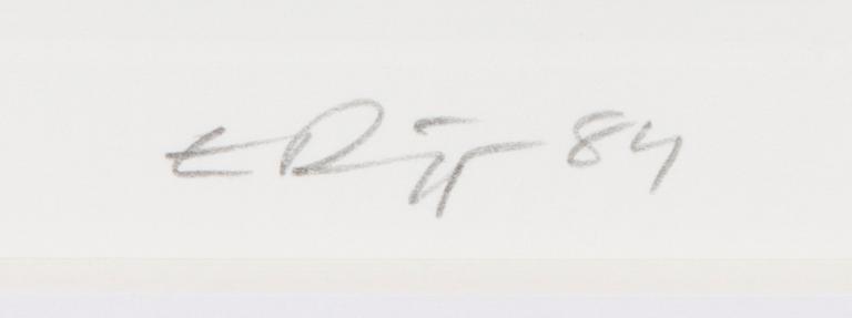 ESA RIIPPA, etsaus, signeerattu ja päivätty -84, numeroitu 32/100.