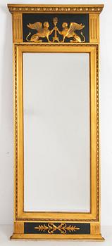 Spegel med konsolbord, sengustaviansk stil, 1900-talets första hälft.