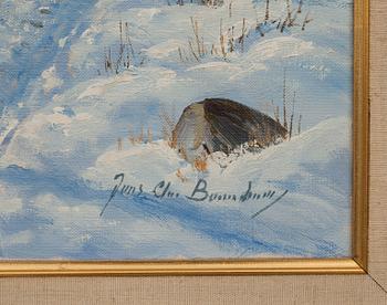 JENS CHRISTIAN BENNEDSEN, olja på duk, signerad.