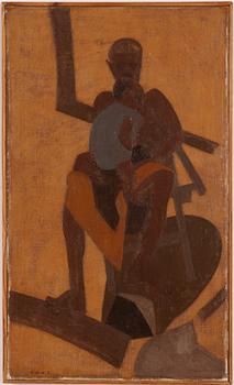 Sigfrid Södergren, Man with child.