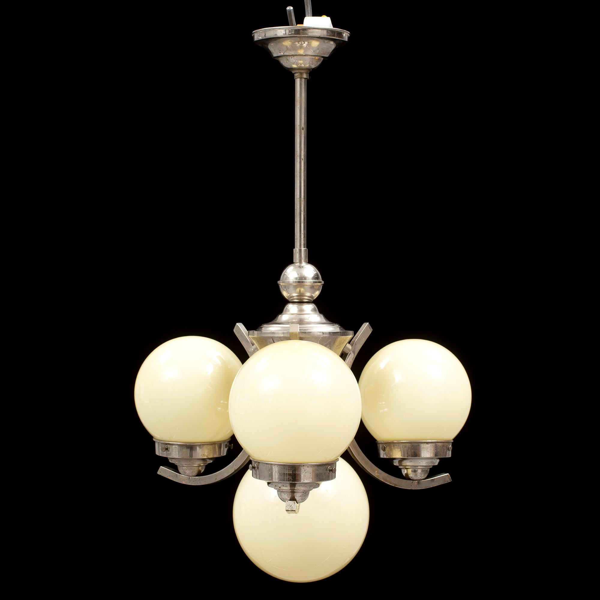 An art deco ceiling light, 1930's.