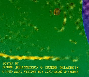 AFFISCH, färgserigrafi. Sture Johannesson, 1968.